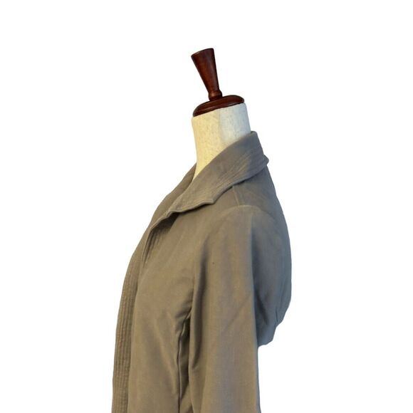 Eileen Fisher Jacket Size Small Women's Gray Collared Open Front Knit Cardigan - Picture 3 of 10